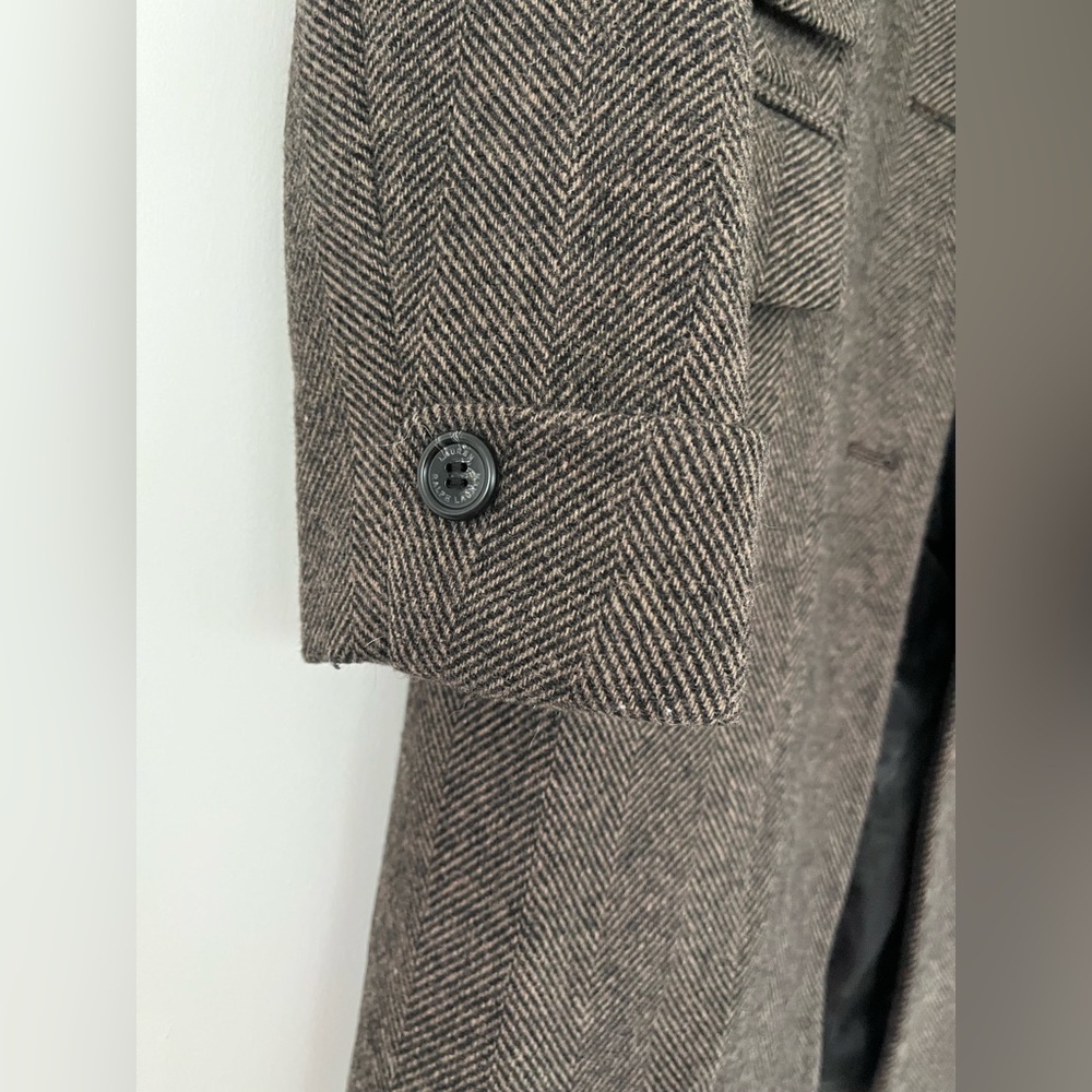 Lauren Ralph Lauren Women’s Wool Blend Herringbone Tweed Walker Coat Size 4 - Picture 5 of 16